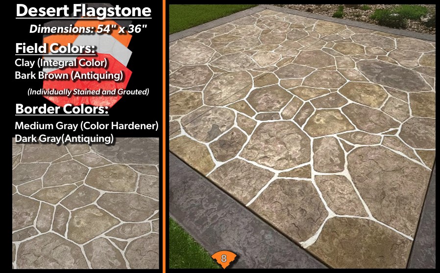 DECO-CRETE CONCRETE STAMP KIT - DESERT FLAGSTONE